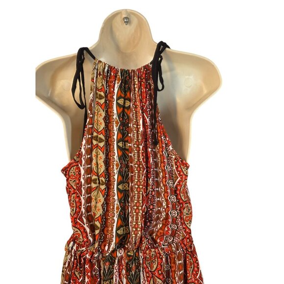 Toxik3 Boho Sleeveless Halter Jumpsuit Womens Size 2X Blouson Elastic Waist NEW - Picture 4 of 11